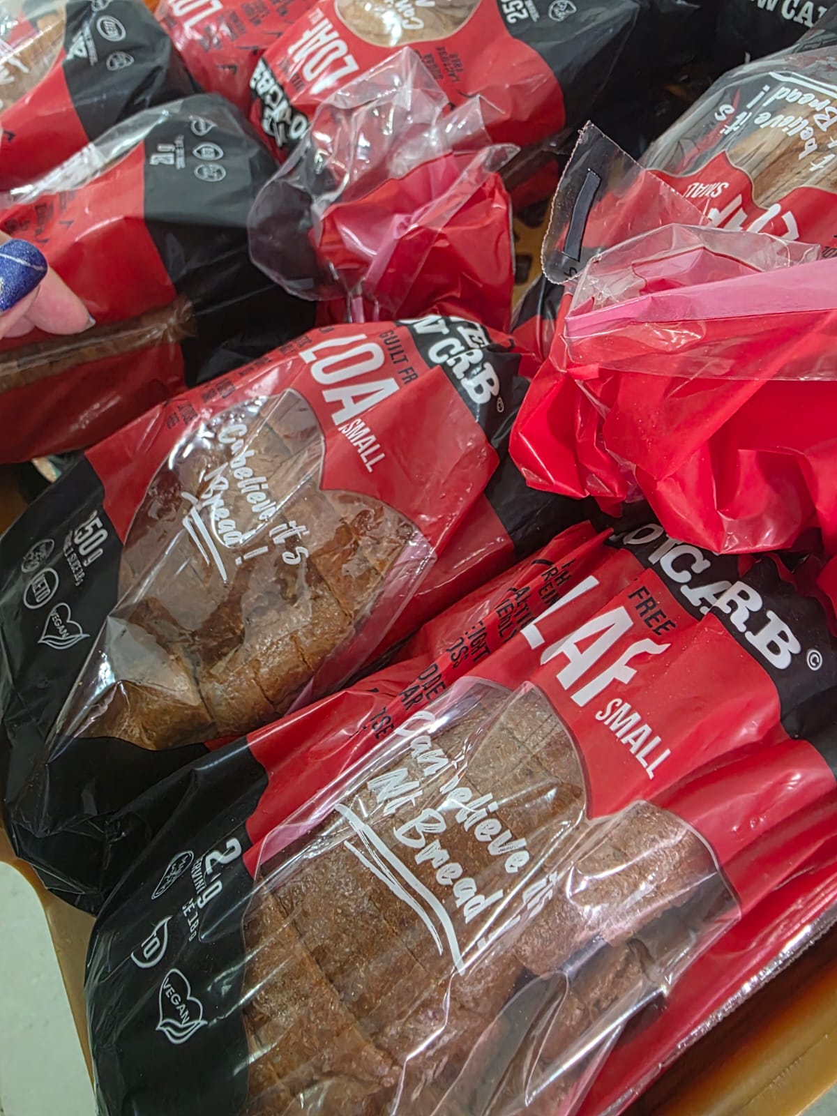 Collapsed Small Low Carb Bread (250g) 1 Collapsed Small Low Carb Bread (250g)