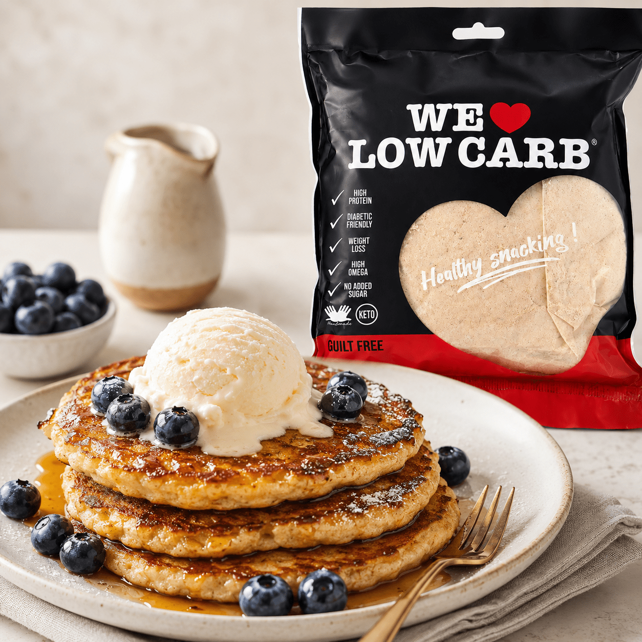 Blueberry & White Chocolate Muffin 2 flapjacks1