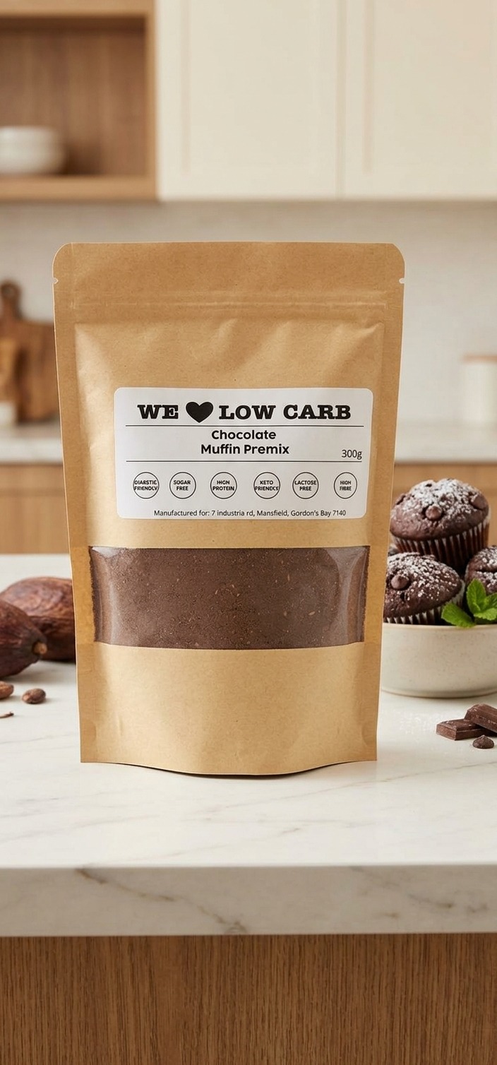 We Love Low Carb – Muffin Chocolate Premix (300g) 1 We Love Low Carb – Muffin Chocolate Premix (300g)